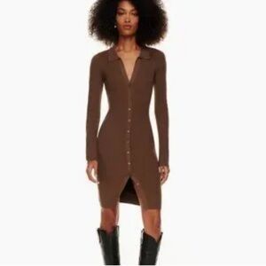 Wilfred Brown Long Sleeve Dress